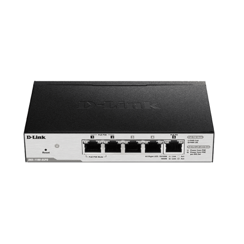 سوییچ هوشمند PoE مدل DGS-1100-05PD دی-لینک