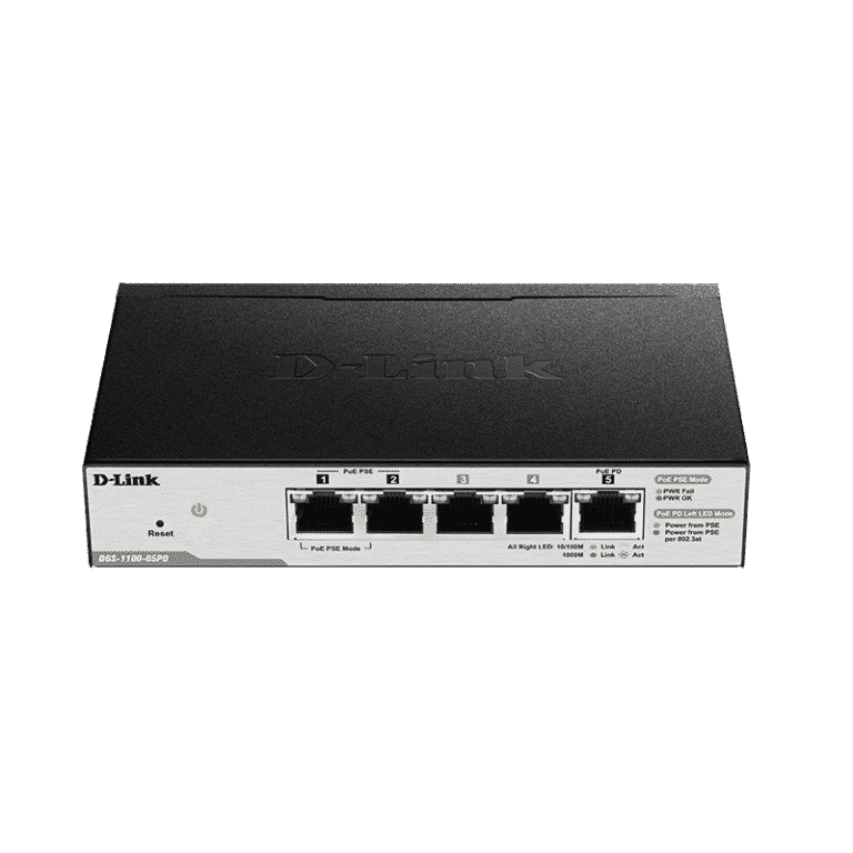 سوییچ هوشمند PoE مدل DGS-1100-05PD دی-لینک