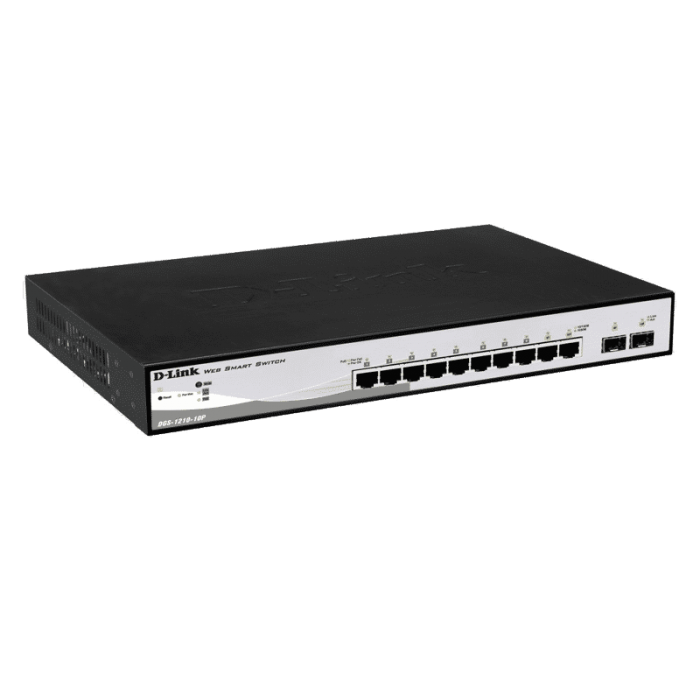 سوییچ شبکه 10پورت DGS-1210-10P دی-لینک