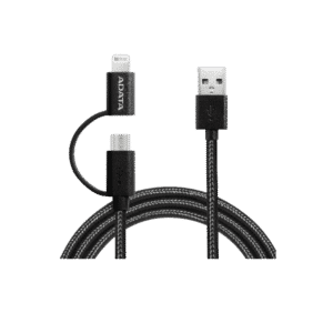 کابل 2 در 1 لایتینگ/ MicroUSB با روکش بافته شده-ای دیتا