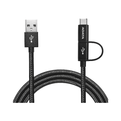کابل تبدیل دو منظوره USB به USB-C/Micro USB-ای دیتا