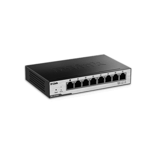 سوییچ هوشمند DGS-1100-08PD دارای هشت پورت گیگابیتی است .