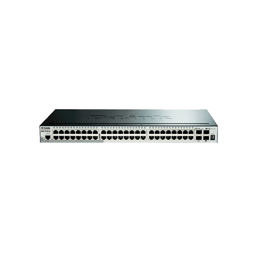 سوییچ DGS-1510-52 دارای 48 پورت گیگابیتی شبکه ، 2 پورت گیگابیتی SFP و 2 پورت SFP+ 10G  می باشد