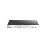 سوییچ DGS-3000-28L دارای 24 پورت گیگابیتی شبکه و 4 پورت گیگابیتی SFP است.