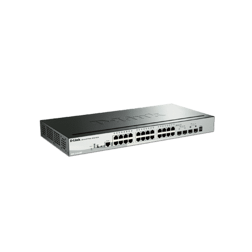 سوییچ DGS-1510-28P دارای 24 پورت PoE گیگابیتی شبکه ، 2 پورت گیگابیتی SFP و 2 پورت SFP+ 10G  می باشد