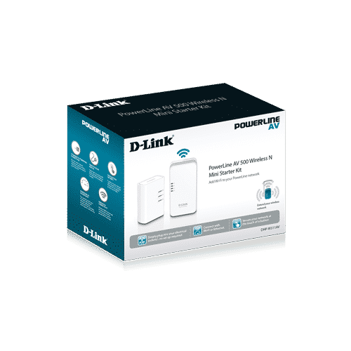 کیت استارتر PowerLine AV 500 Wireless از کابل کشی برق خانه برای ایجاد و یا گسترش شبکه موجود استفاده میکند