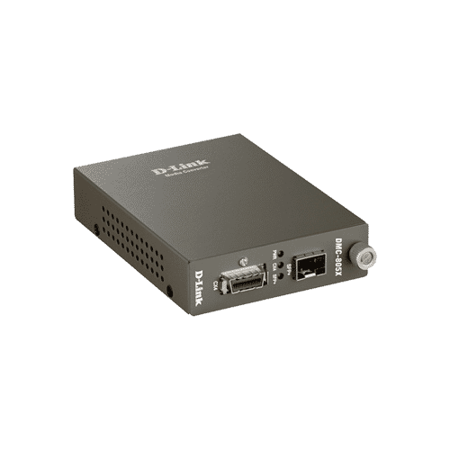 مبدل DMC-805X سیگنال های 10G CX4 را به سیگنال های  10G SFP+ fiber تبدیل میکند