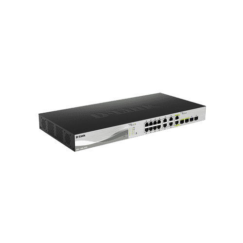 سوییچ DXS-1100-16TC دارای 12 پورت 10 گیگابیتی شبکه ,دو پورت ترکیبی+10GBASE-T/SFPو دو پورت +SFP است