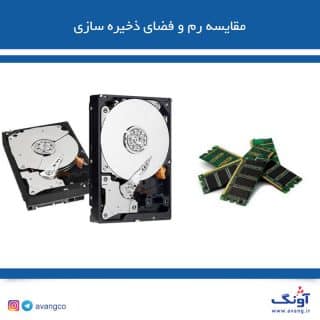 فرق بین رم و درایو ذخیره سازی