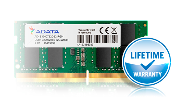 گارانتی مادام العمر Premier DDR4 3200 SO-DIMM