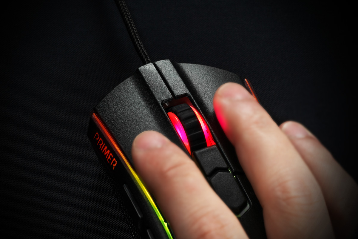 روکش دولایه PBT موس گیمینگ RGB مدل XPG PRIMER