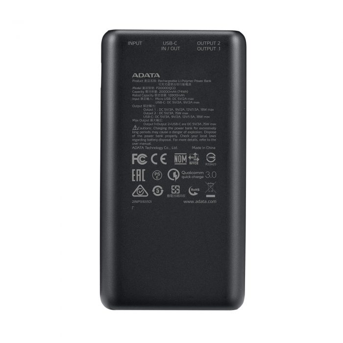 پاوربانک P20000QCD ای دیتا