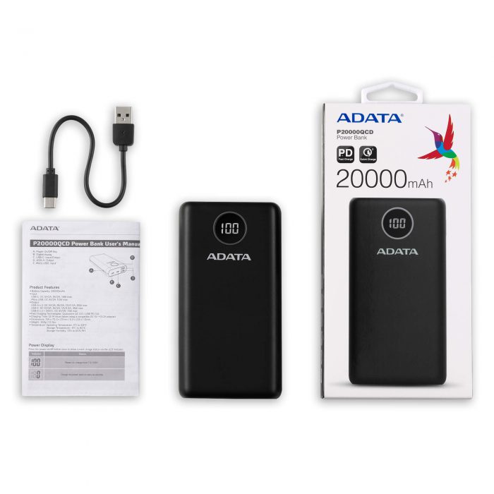 پاوربانک P20000QCD ای دیتا