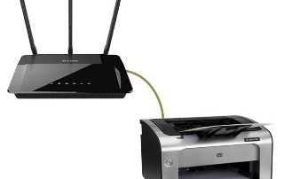اتصال پرینتر به روتر از طریق پورت USB