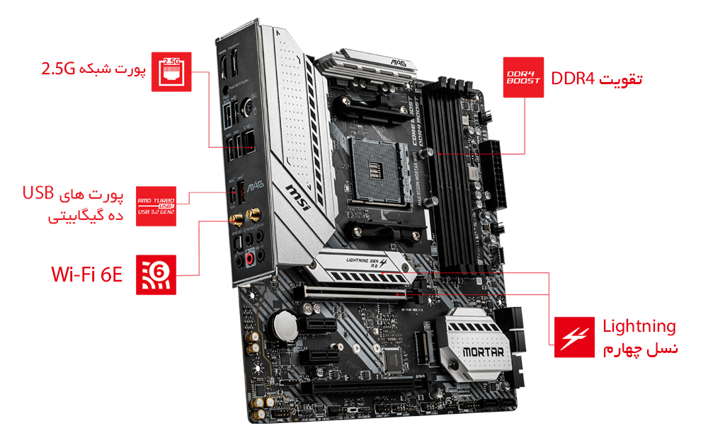 اتصالات مادربرد MSI
