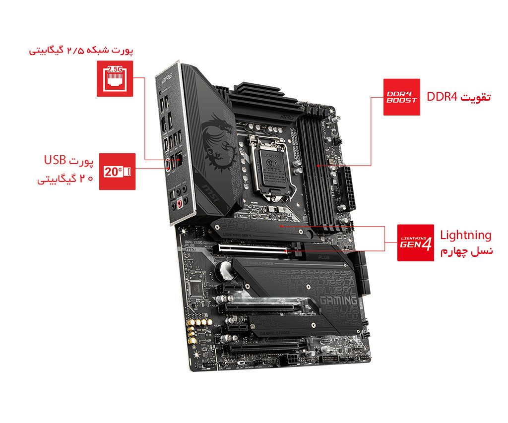 پورت‌های مادربرد MPG Z590 GAMING PLUS