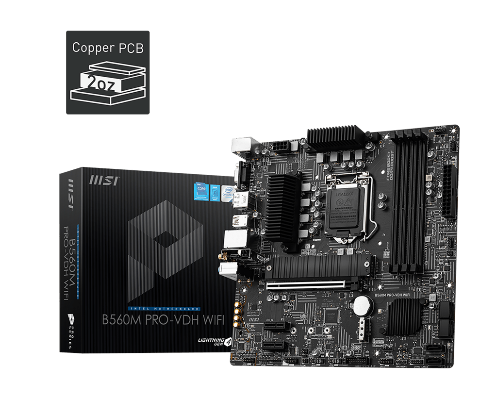 مادربرد B560M PRO-VDH WIFI سوکت LGA1200