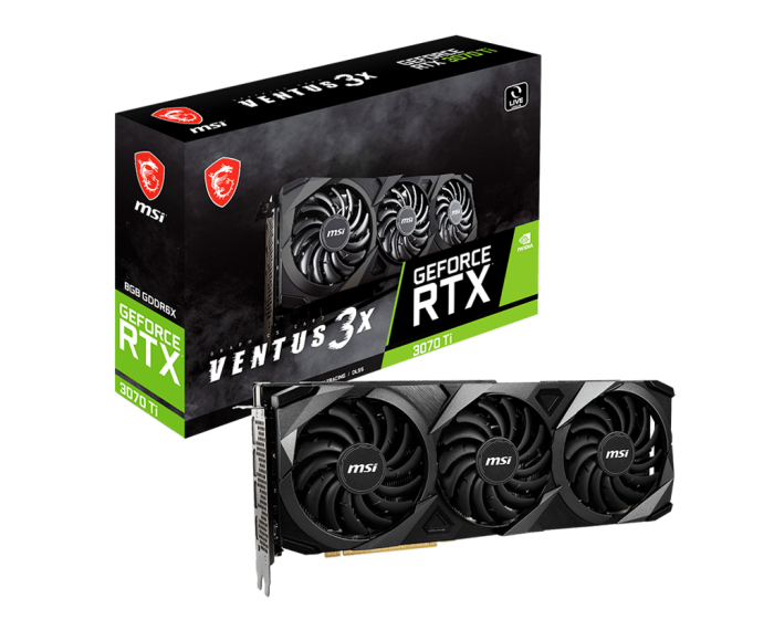 کارت گرافیک ام اس آی GeForce RTX 3070 Ti VENTUS 3X 8G OC