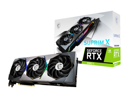 جعبه و بسته‌بندی کارت گرافیک GeForce RTX 3080 Ti SUPRIM X 12G