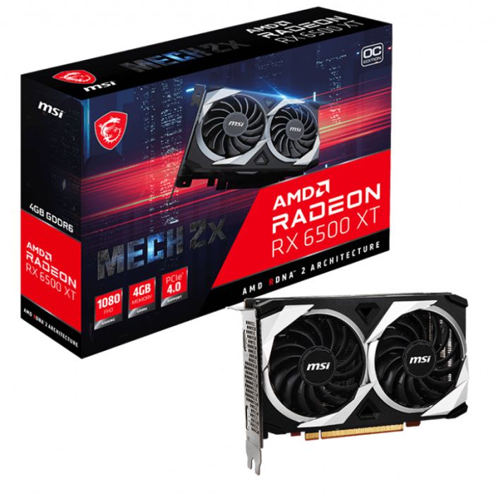 کارت گرافیک ام اس آی Radeon RX 6500 XT MECH 2X 4G OC - Image 2