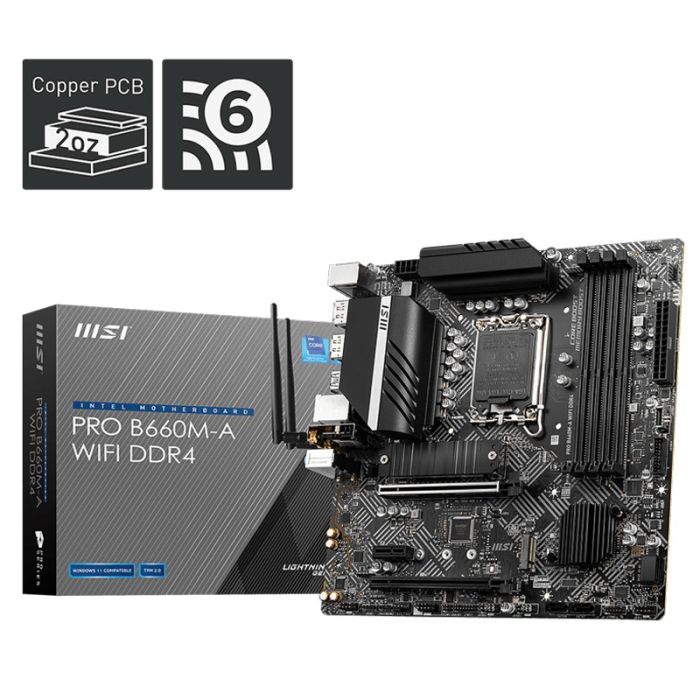 مادربرد MSI PRO B660M-A WIFI DDR4 - Image 2