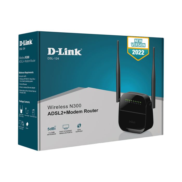 مودم روتر بی سیم +ADSL2 مدل DSL-124 دی‌-لینک - Image 4