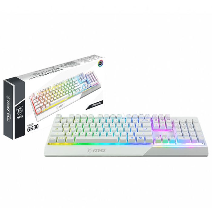 کیبورد گیمینگ Vigor GK30 GAMING Keyboard US White - Image 2