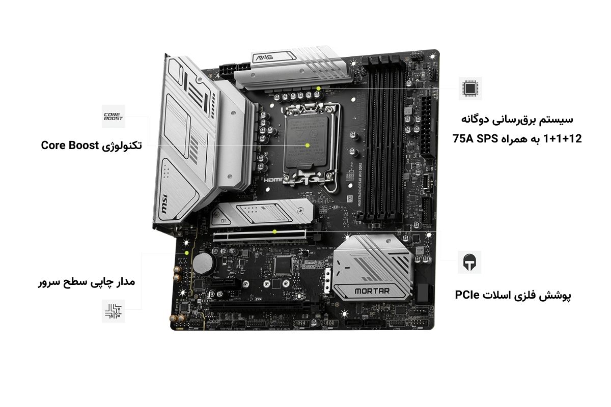 ویژگی‌های مادربرد MSI