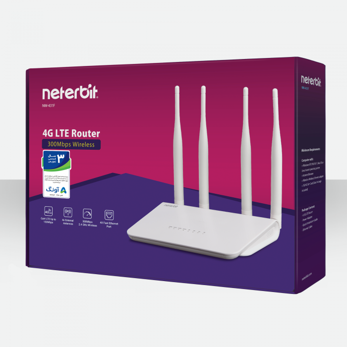 روتر 4G LTE بی سیم نتربیت مدل NW-431F - Image 6
