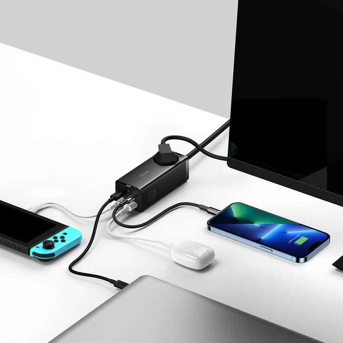 Baseus GaN3 Pro 5 Ports Power Strip 65W