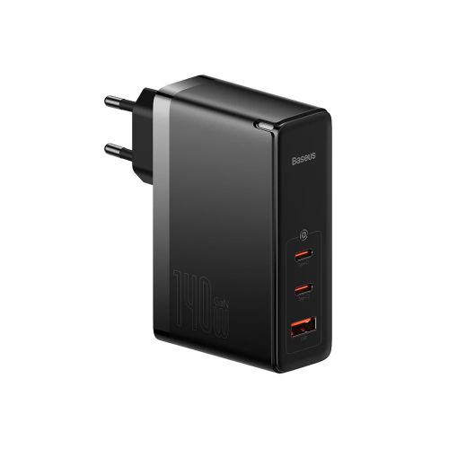 شارژر فست شارژ 140 واتی بیسوس GaN5 Pro با سه پورت USB C