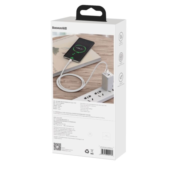 Baseus CAKF000102 Cafule Series 66W USB to USB-C / Type-C Metal Data Cable