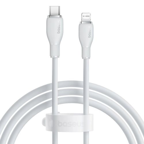 کابل USB-C به Lightning بیسوس سری Pudding رنگ سفید