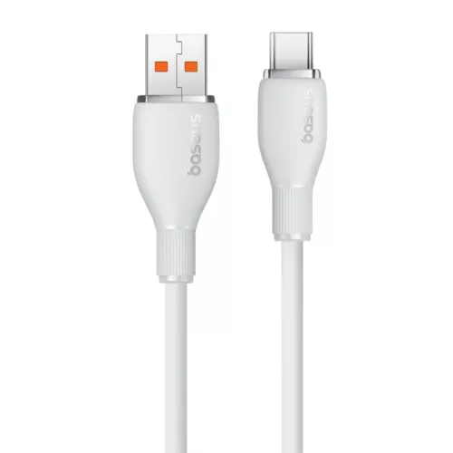 Baseus Pudding Series Fast Charging Cable USB to USB-C 100W, 1.2m - White