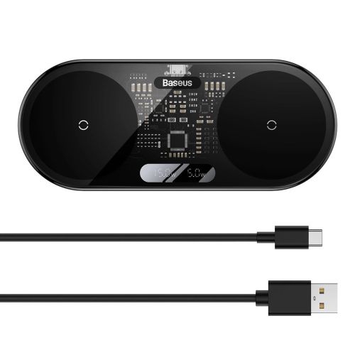 شارژر بی‌سیم Baseus به همراه نمایشگر LED