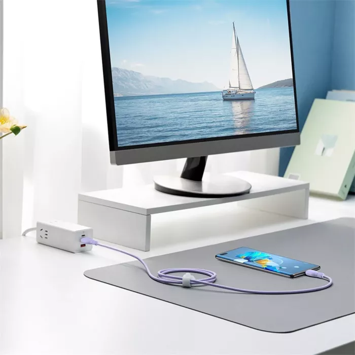 Baseus Cable USB vers TYPE-C 100W 1.2M Violet