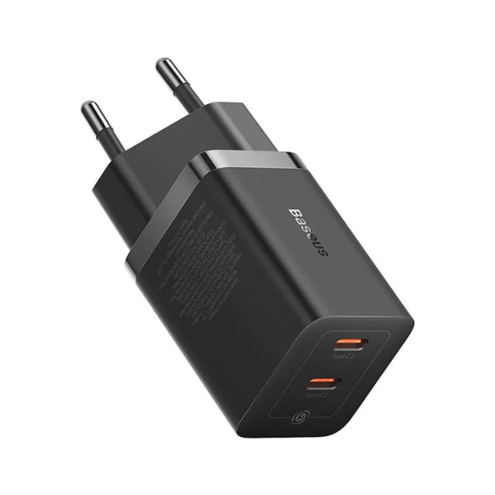 شارژر اصلی بیسوس GaN5 40W دارای 2 پورت USB-C عکس ۳