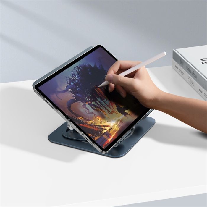 Baseus UltraStable Pro Series 360° Rotatable and Foldable Laptop Stand Metal – Space Grey
