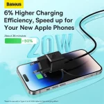 Baseus GaN5 EU Type C 20W Mobile Phone Travel Adapter Mini Fast Charger