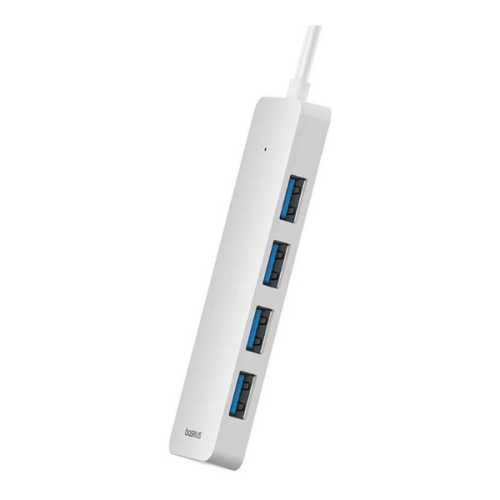 USB Hub Baseus 4in1 Hub UltraJoy Lite USB-A to USB 3.0 15cm (white)