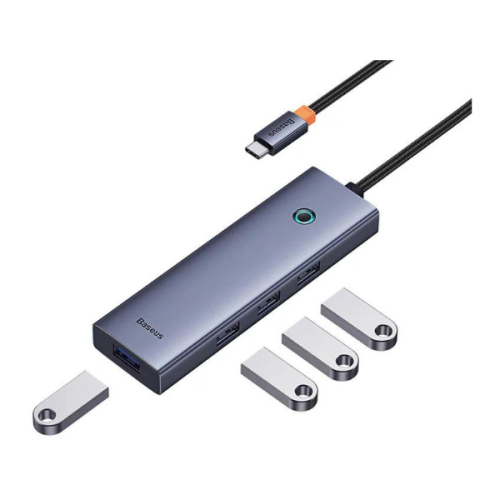 USB Hub 4in1 Hub Baseus UltraJoy USB-C do USB 3.0 (space grey)