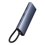 USB Hub Baseus Hub 7in1 UltraJoy, USB-C - HDMI, 3xUSB 3.0, PD, SD/TF (grey)