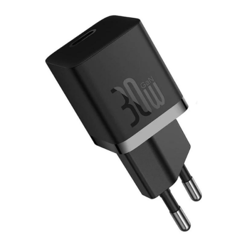 Chargeur Mini wall charger Baseus GaN5 30W (black)