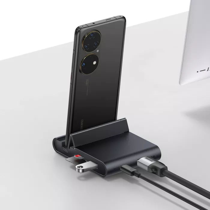 Baseus Mate phone docking station USB Type C HUB black