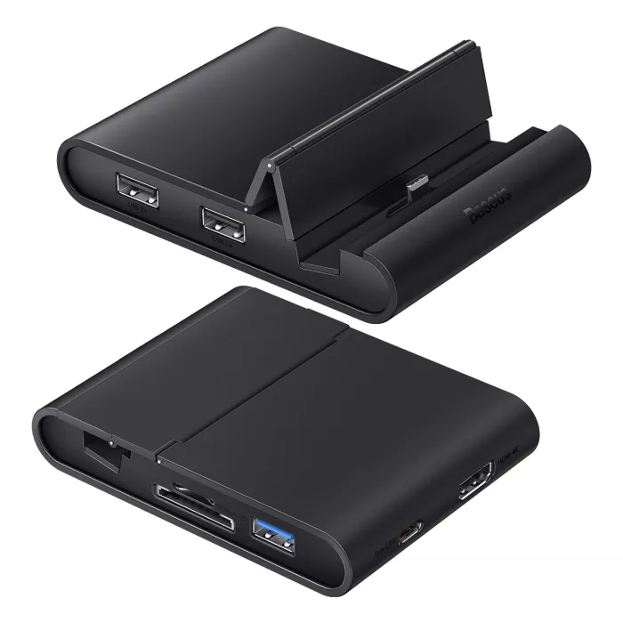 Baseus Mate phone docking station USB Type C HUB black