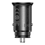 شارژر فندکی 30W بیسوس مدل Circular metal - تصویر 4