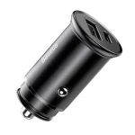 شارژر فندکی 30W بیسوس مدل Circular metal - تصویر 3