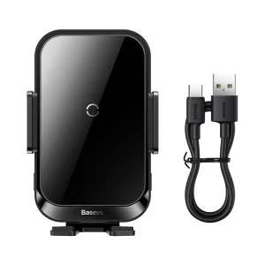 پایه نگهدارنده موبایل و شارژر وایرلس 15w بیسوس مدل Halo Electric