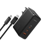 شارژر دیواری 160 وات بیسوس مدل GaN5 Pro Digital Fast Charger 2C+U - تصویر 5
