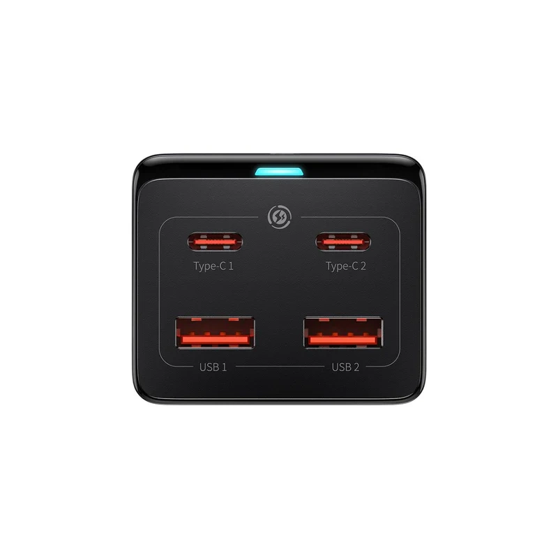 شارژر رومیزی 4 پورت 100 وات بیسوس مدل  GaN3 Pro AC+2U+2C - تصویر 2